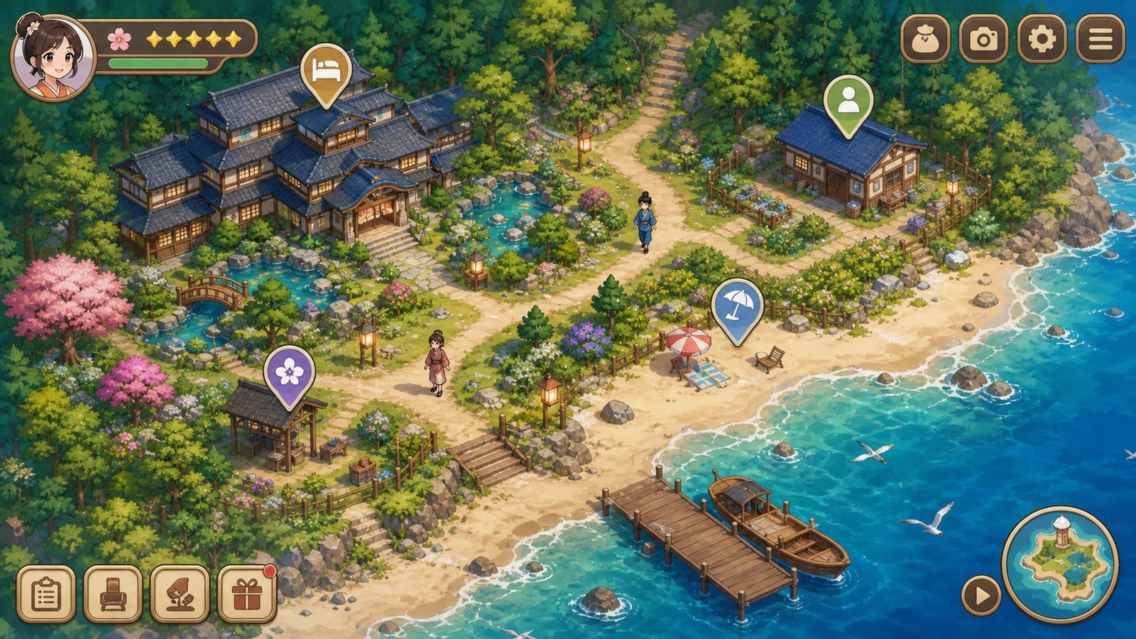 歌鸲旅馆KomadoriInn存档 实机画面 玩法截图 4